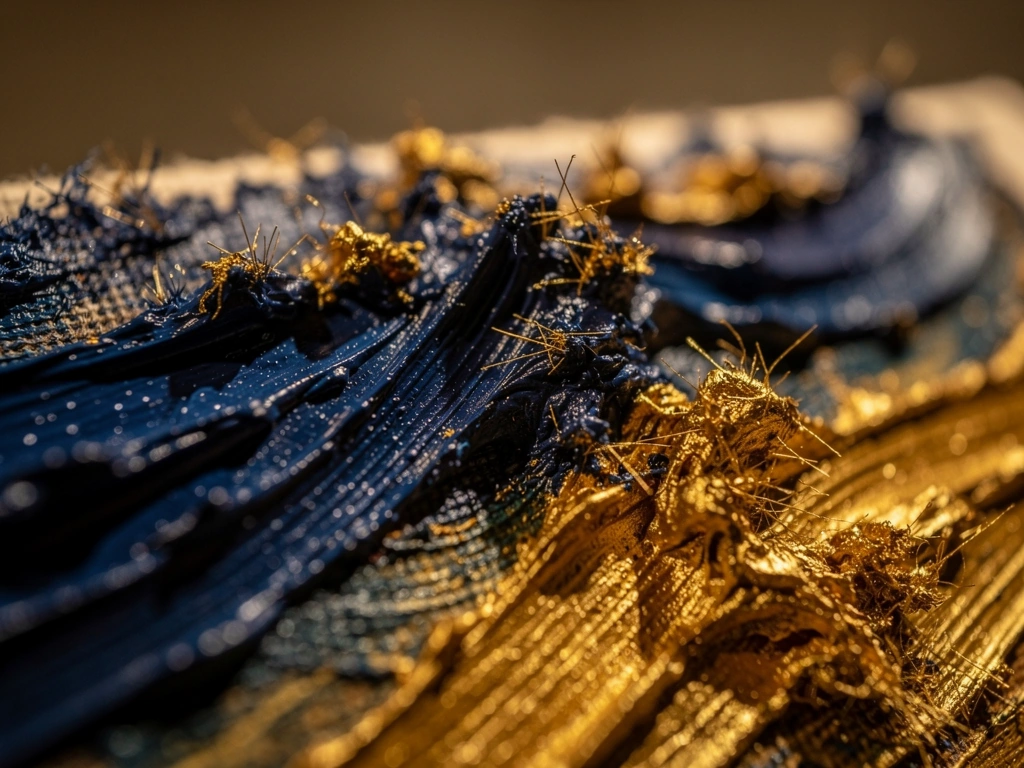 Detailed oil paint texture